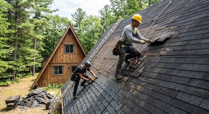 A Frame Roof Installation in Maineville, OH