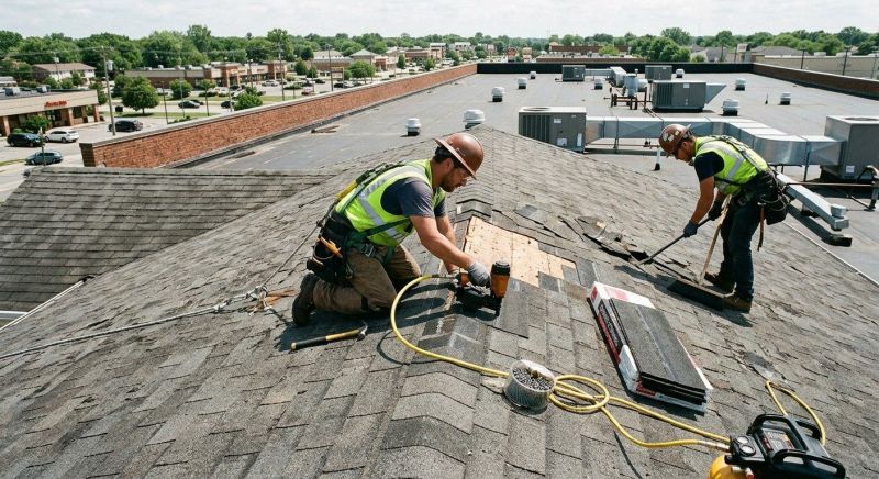 Our team working on Roofing Service projects in Maineville, OH