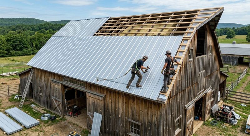 Barn Roof Installation in Maineville, OH