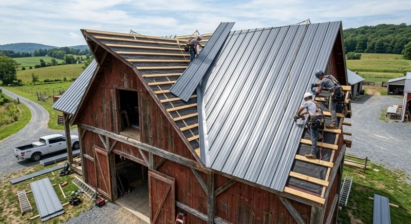 Barn Roof Installation in Maineville, OH
