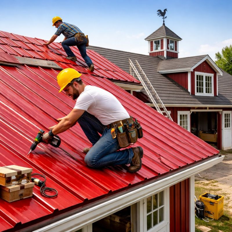 Barn Roof Installation in Maineville, OH