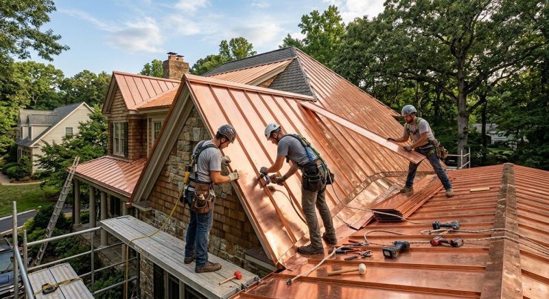 Copper Roof Installation in Maineville, OH